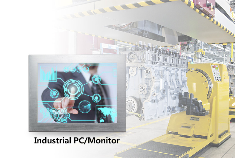 不锈钢/铝制外壳工业防水IP65触摸屏监视器工业PC